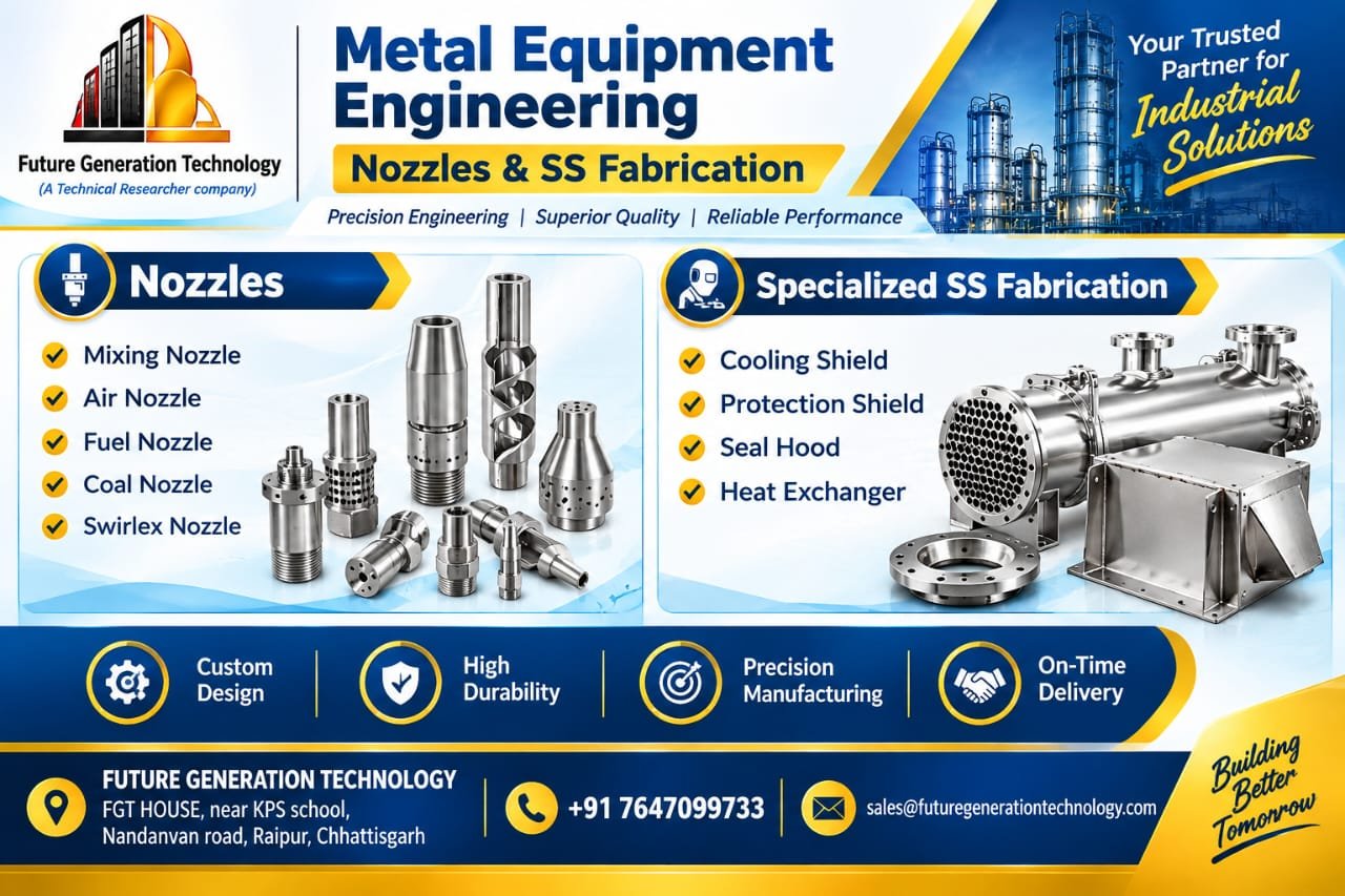 Metal Equipment engineering – Nozzles & ss Fabrication