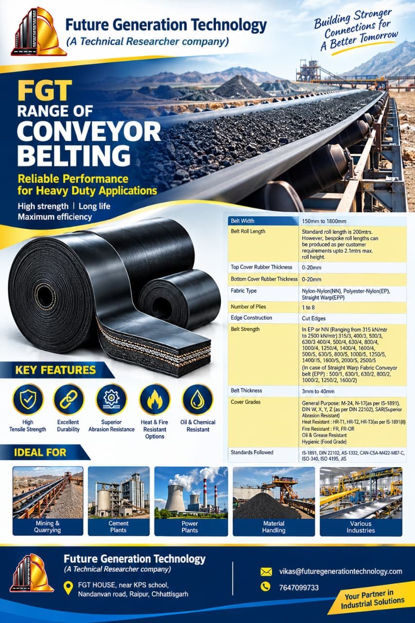 conveyor belting range 150 mm to 1800 mm