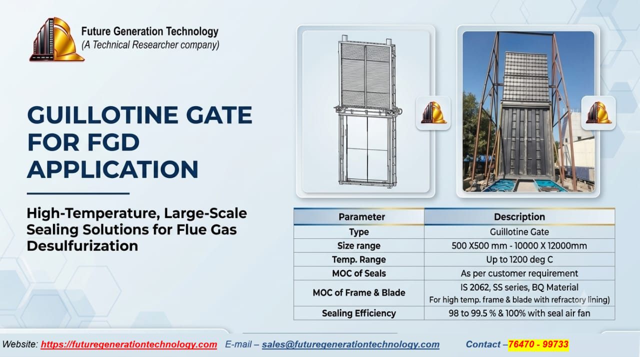 GUILLOTINE GATE FOR FGD APPLICATION