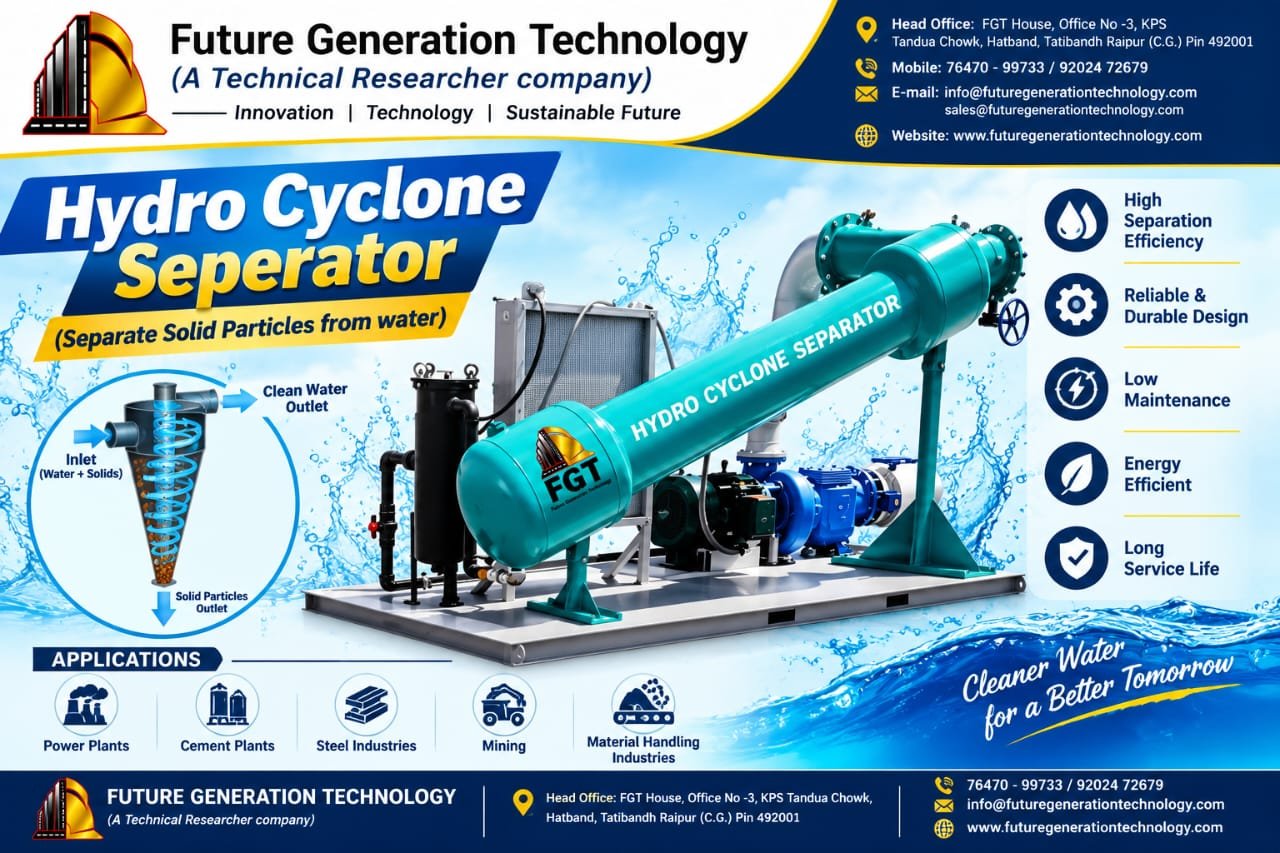 Hydro Cyclone Separator – Separates Solid Particles From Water